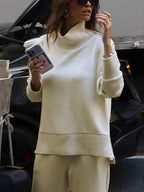 Conjunto a juego de sudadera de corte holgado