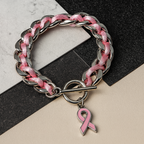 Pulsera de lazo rosa