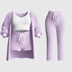 Conjunto de Pijama de 4 Piezas