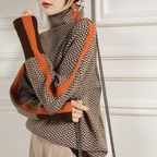 Clémence | Suéter de cuello alto con rayas