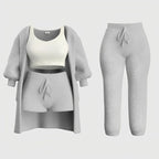 Conjunto de Pijama de 4 Piezas